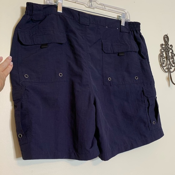 Bass Pro Navy Cargo Performance Shorts Sz 42 - Picture 8 of 11
